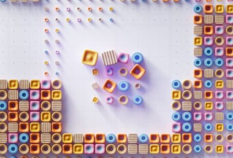 Bricklaying Systems - An artist’s illustration of artificial intelligence (AI). This image represents the role of AI in computer optimisation for reduced energy consumption. It was created by Linus Zoll as part...