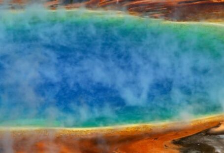 Geothermal Heating - Lake With White Steam